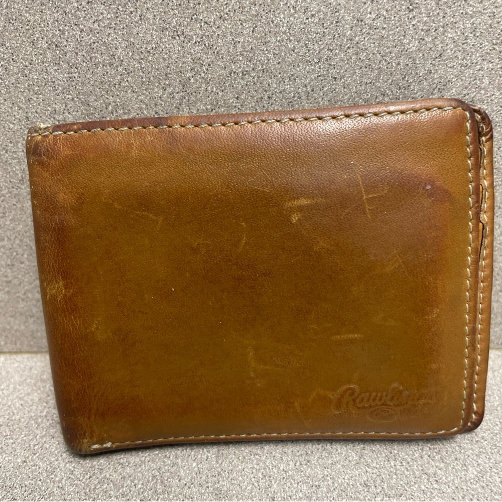 Rawlings Heart of The Hide Tan Leather Bi-Fold Men’s Wallet